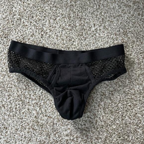 ASOS Underwear & Socks Black Mesh Briefs Poshmark